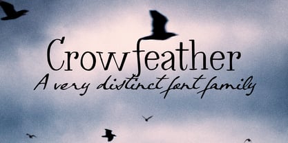 Crowfeather Font Poster 5