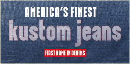 America Line Font Poster 10