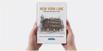 New York Line Font Poster 2