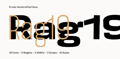 Kruda Handcrafted Sans Font Poster 8