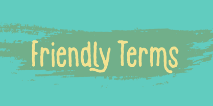 Friendly Terms Font Poster 8