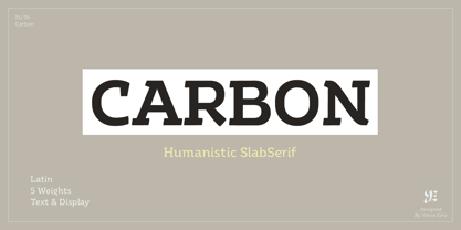 Ye Carbon Font Poster 6