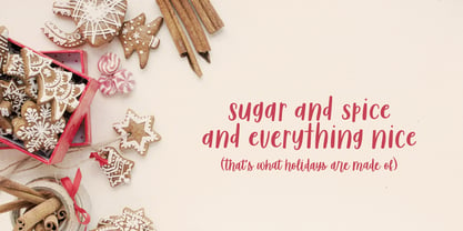 Sugar & Spice Font Poster 5