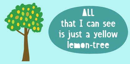 Sweet Lemon Font Poster 4