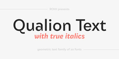 Qualion Text Font Poster 1