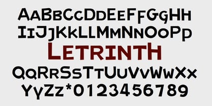 Letrinth Font Poster 1