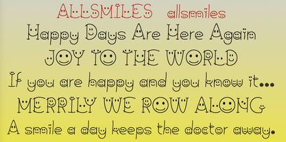 All Smiles Font Poster 2