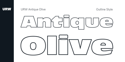 Antique Olive Font Poster 4