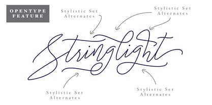 Stringlight Font Poster 2