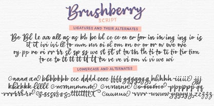 Brushberry Font Poster 2