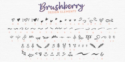 Brushberry Fuente Póster 4