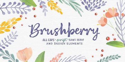Brushberry Fuente Póster 13