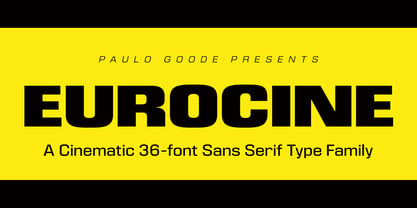 Eurocine Font Poster 1