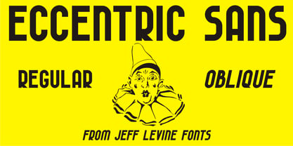 Eccentric Sans JNL Font Poster 1