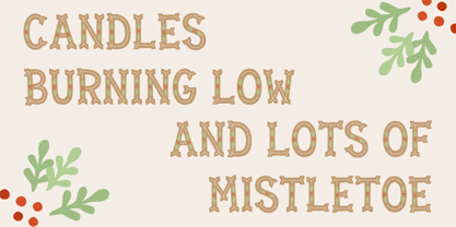 Mistletoe Font Poster 2
