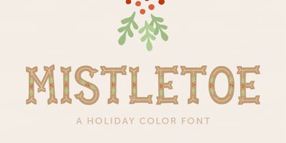 Mistletoe Font Poster 1