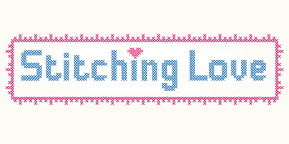 Stitching Love Fuente Póster 1