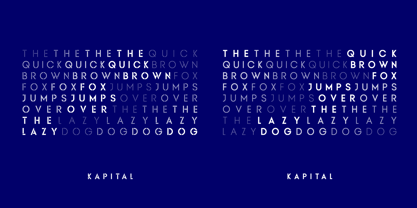 KAPITAL Font Poster 7