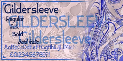 Gildersleeve Font Poster 7