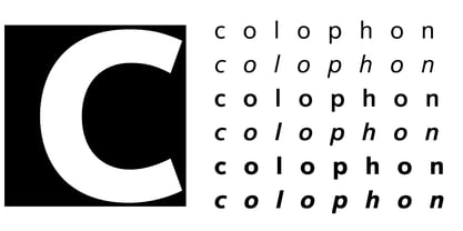 Colophon Font Poster 1