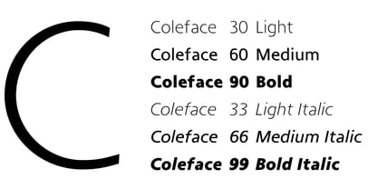Coleface Font Poster 1