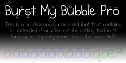 Burst My Bubble Pro Font Poster 1