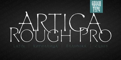 Artica Rough Pro Font Poster 1