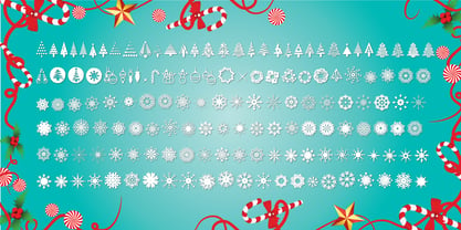 Christmas Flakes Font Poster 4