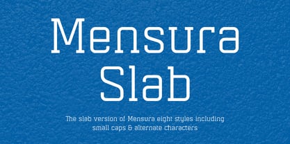 Mensura Slab Font Poster 1