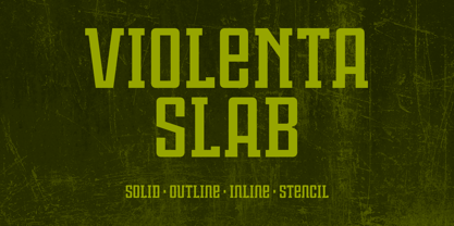 Violenta Slab Font Poster 1