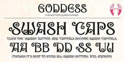Goddess Font Poster 7
