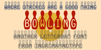 Bowling Font Poster 3