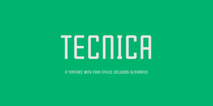 Tecnica Font Poster 1