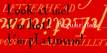 PLatinum Font Poster 2