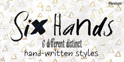 Six Hands Font Poster 1