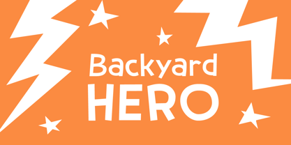 Backyard Hero Font Poster 5