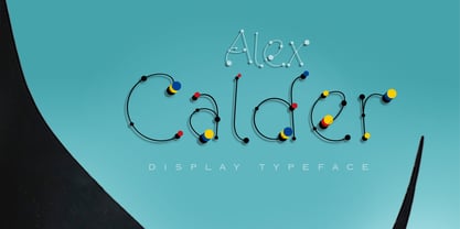 Alex Calder Font Poster 1