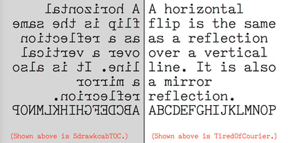 SdrawkcabTOC Font Poster 3