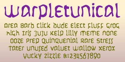 WarpLetunical Font Poster 4