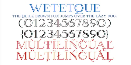 Wetetque Font Poster 5