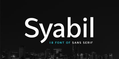 Syabil Font Poster 1