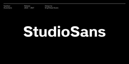 StudioSans Font Poster 1