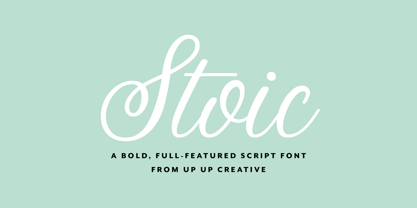 Stoic Font Poster 1