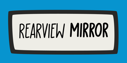 Rearview Mirror Font Poster 5