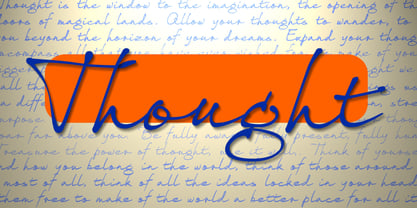 Thought Font Poster 3