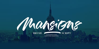 Mansions Brush Script Font Poster 12