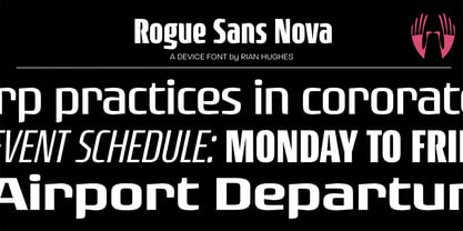 Rogue Sans Nova Police Poster 1
