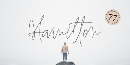 Hamilton Signature Script Font Poster 10