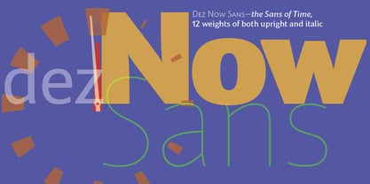 Dez Now Sans Font Poster 2