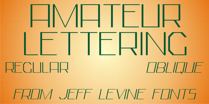 Amateur Lettering JNL Font Poster 1